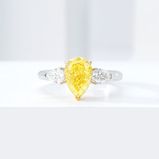Three Stone Setting  Engagement Ring