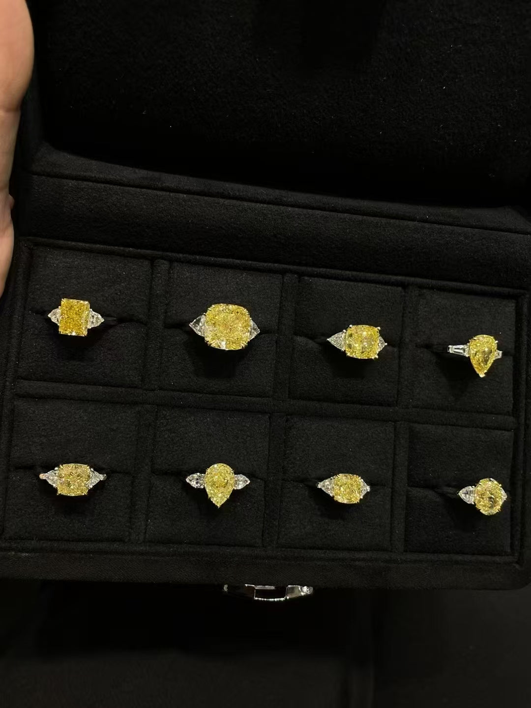 Fancy Cuts Yellow Diamond Ring